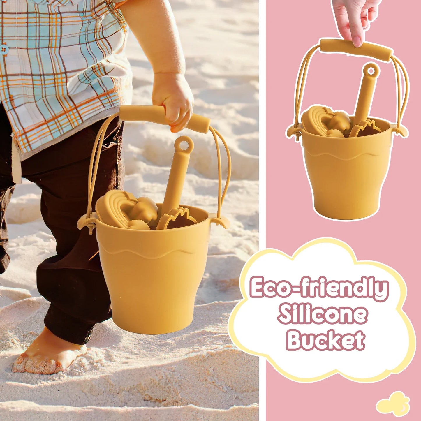 Silicone Beach Set™ - Strandemmer Zandavontuur - Siliconen Strandset