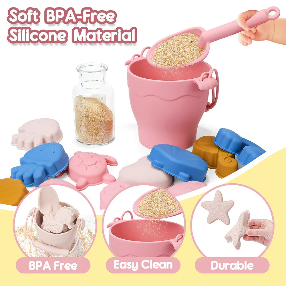 Silicone Beach Set™ - Strandemmer Zandavontuur - Siliconen Strandset